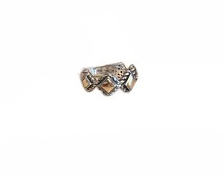 JIA John Hardy 14K Gold & Sterling Ring 
