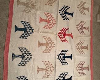 One of many hand made quilts
