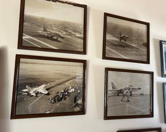 For sepia toned naval prints of maneuvers on aircraft carrier