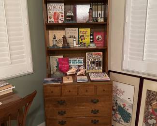 Small dresser with removable top shelf unit great for kids room