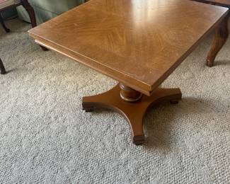 One of two side tables so you can see the lovely wood grain on the top
