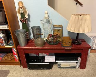 Red bench, printers, 