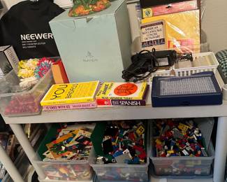Legos by the bucket full, Etc.