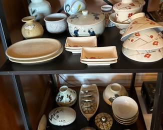 Japanese Asian tea cups, rice bowls