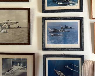 three naval photographs, well framed of naval maneuvers at sea