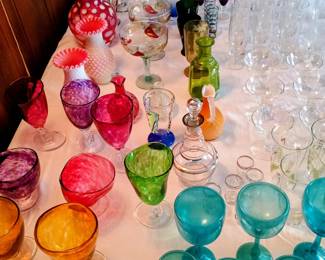 So much beautiful glassware