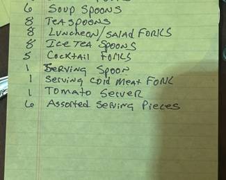 Gorham Melrose Sterling Silver