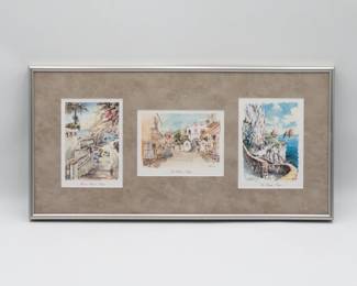Framed Print Reproduction of Triptych by S. Rubens