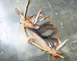 Native American Bow, Arrows, and Quiver