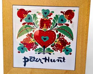Peter Hunt Folk Art Tile
