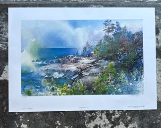 Nita Engle Middle Island Point 1984 Limited Edition Lithograph