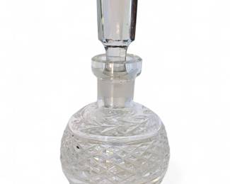 Vintage Waterford Glandore Crystal Perfume Bottle w/ Dauber