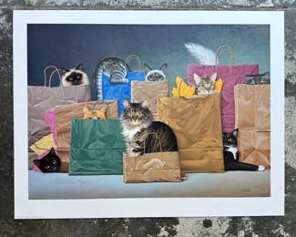 Braldt Bralds Bag Ladies 1995 Limited Edition Lithograph