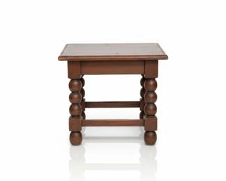 19th Century Charles II Style Oak Joint Stool