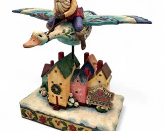 Jim Shore Heartwood Creek "Santa Takes Flight" figurine