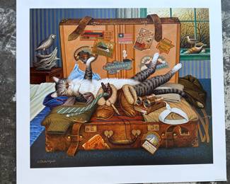 Charles Wysocki Mabel the Stowaway 1995 Lithograph