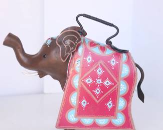 Vintage Ellie Elephant Metal Watering Can