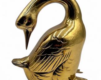 Ethan Allen Brass Swan