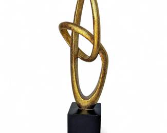 Abstract Sculpture on Black Base