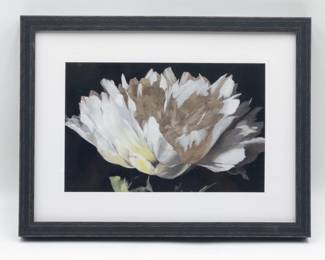 Wayfair White Peony Art Print by Red Barrel Studio, 14.5″ x 11″