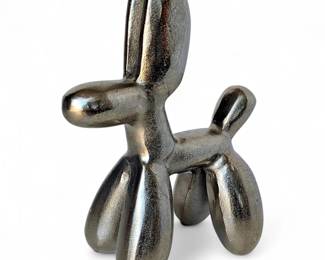 Renwil Alkera Balloon Dog Silver Sculpture