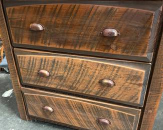 Rustic Wooden 3-Drawer Dresser