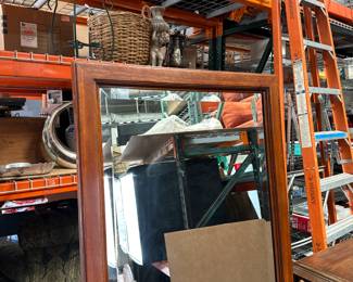Ethan Allen Mahogany Cheval Mirror 18th Century Style