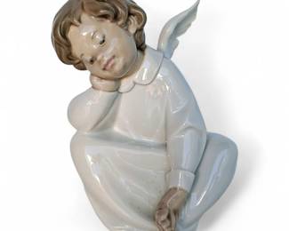 Lladro 4961 Angel Dreamer Figurine 1977