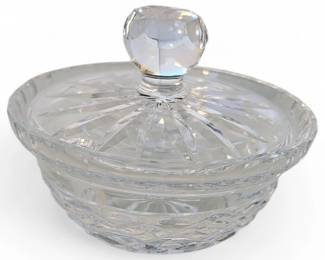 Vintage Waterford Crystal Condiment Dish w/ Lid