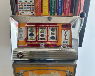 $400-vintage Bally slot machine, specifically a model associated with Harrah's Casino.