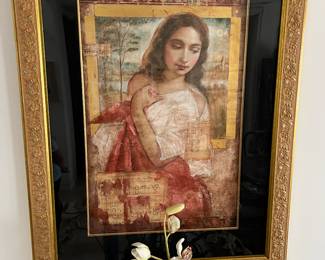 $450. 44" Framed ATALA Artist's Proof Serigraph Giclee Print, Signed Richard Franklin