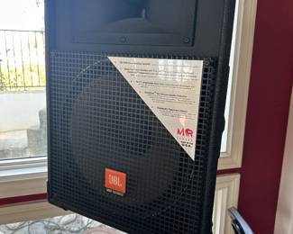 $275-PAIR of JBL MR925 Speakers on stands.