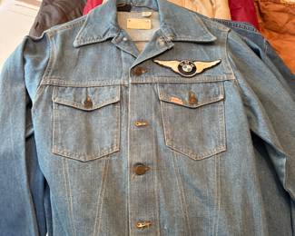 Vintage Jean jackets some with BMW packets and some without