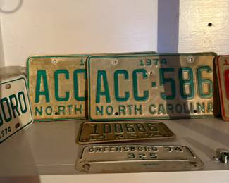 Vintage license plates from the 1970’s