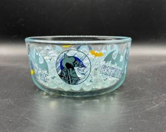 67 GothamGlowPyrexBatmanCollectorBowlwithClearMarbles