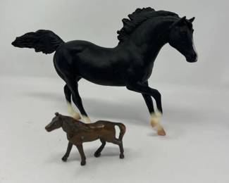 85 BreyerBlackHorseBronzeMetalHorseFiguresEquineCollectibles
