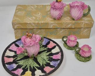 15 TeaforTinyGardeners1996MiniSetwithRosesBeesButterflies