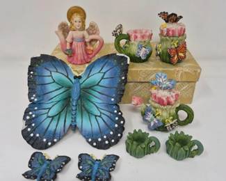 45 ButterflySipsMiniTeaSet2withBlueWingsGardenCharm
