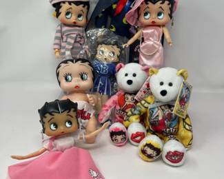 86 BettyBoopCollectorDollsGalveryTreasuresBeanieBears