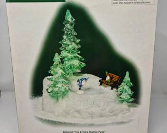 60 SkatingPondMagicDept56NorthPoleScenewithColorChangingTrees