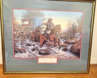 Battle of Stone River signed and numbered by John Paul Strain 607/950