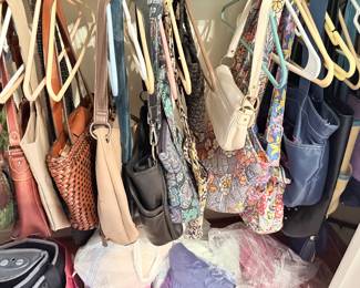 Various purses, Vera Bradley, Chaps