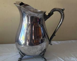 Leonard silver plated water pitcher