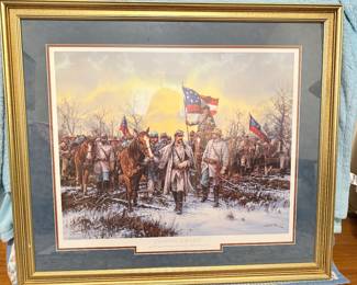Crossing the Line signed and numbered by John Paul Strain 607/950