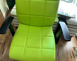 vibrant green chair