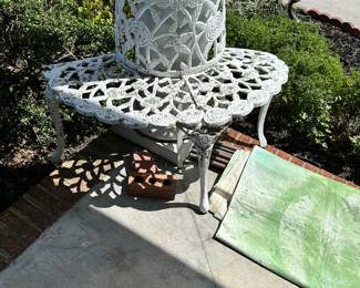 cast iron tree bench