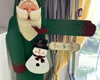 tall santa sign