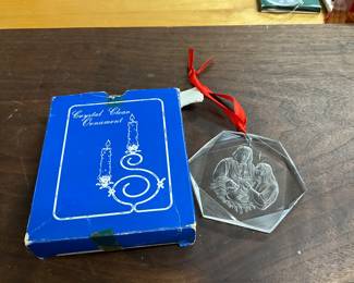 Crystal Clear Christmas Ornament