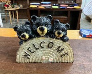 Hi-Line Bear Welcome Figure