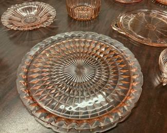 Jeanette Glass Windsor Cake Plate